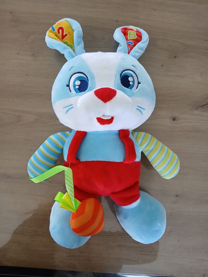 Peluche lapin électronique bébé
