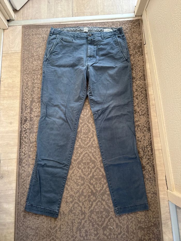Chinos bleu délavé Cap – W36 L34 – Bon état