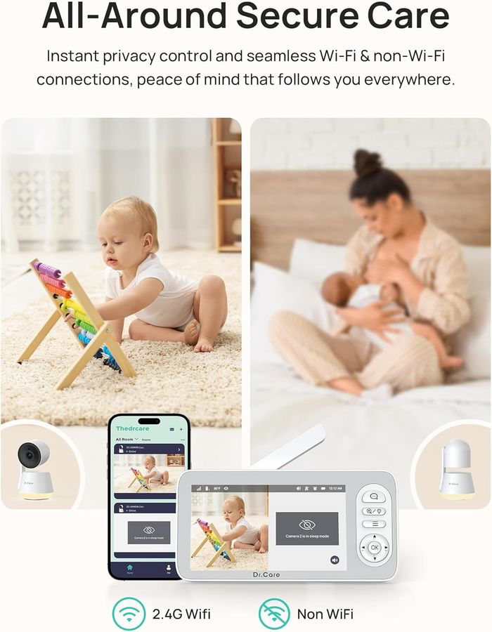 Babyphone Dr.Care Lumiview plus Moniteur Bébé Wifi - photo numéro 7