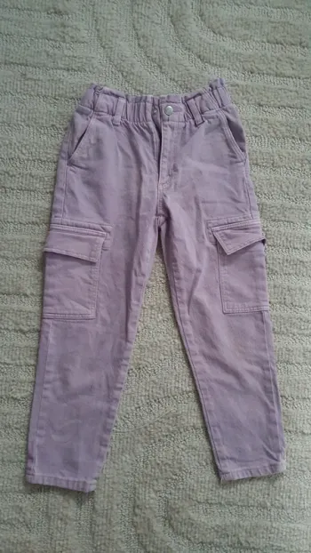 Pantalon taille haute fille 7 ans