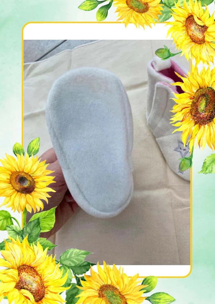 Chaussons blancs roses Gémo 9 12 mois - photo numéro 6