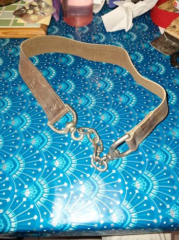 Ceinture ancienne cuir vintage