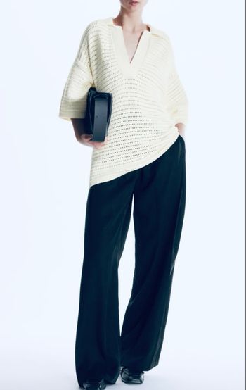 Top marque COS un top oversize maille ajourée