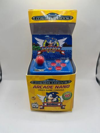 Arcade Nano Sonic - Sega Mega Drive Plug In TV - 10 Games Total New