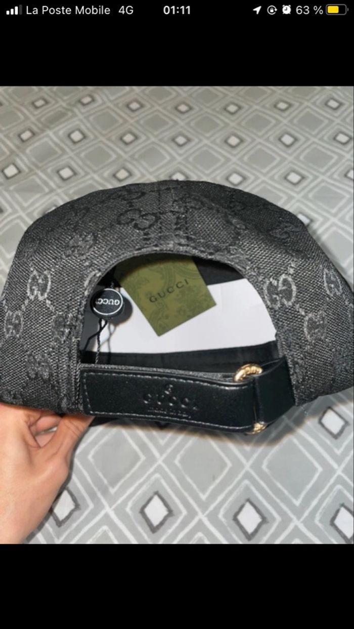 Casquette Gucci noir - photo numéro 3