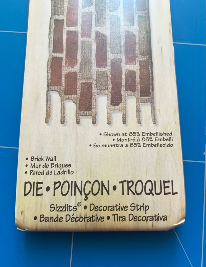 Matrice de découpe Sizzix mur de briques - photo numéro 5