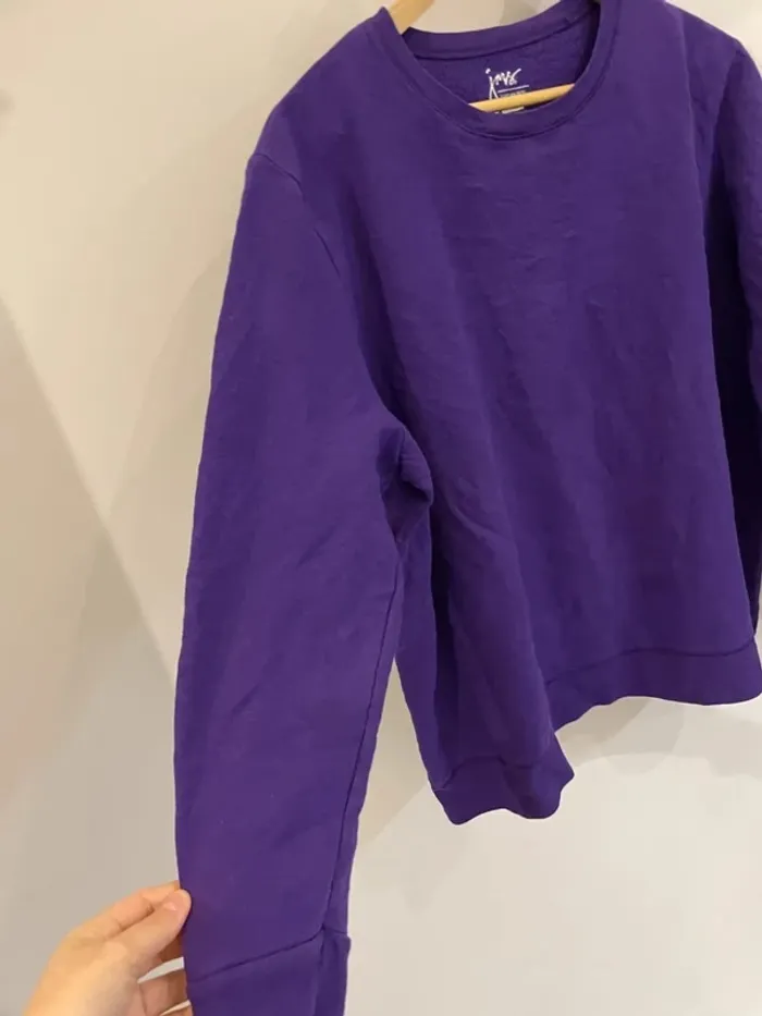 Crewneck JMS plain full purple XL womens - photo numéro 4