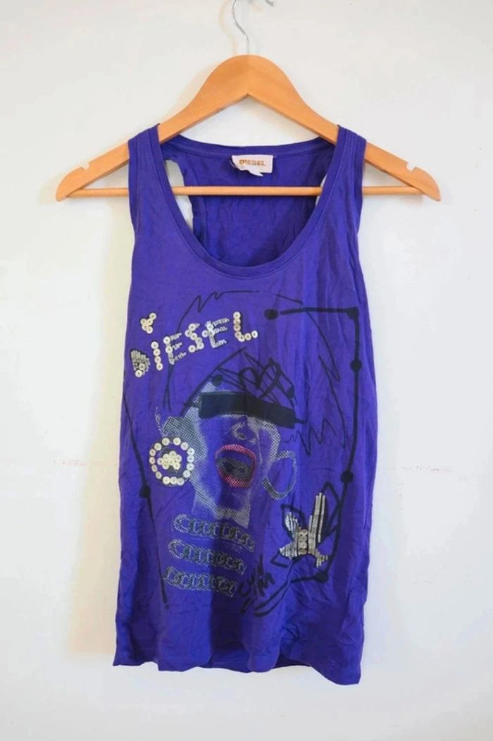 C36 débardeur violet Diesel S
