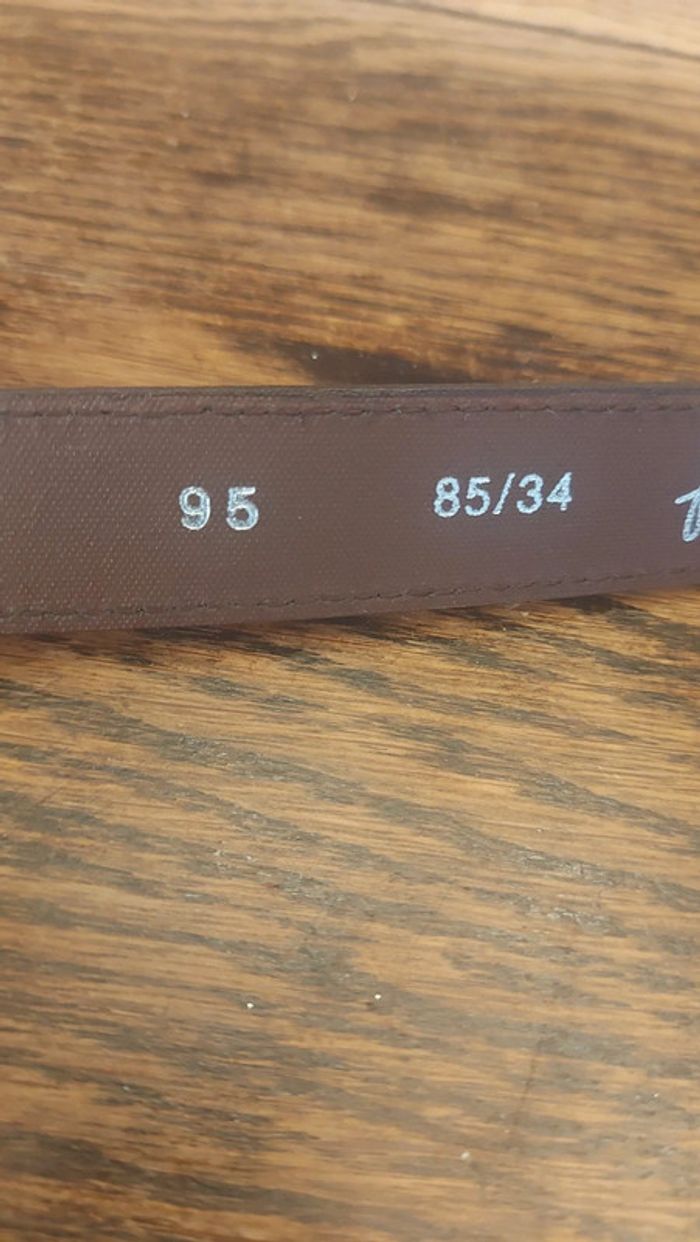 Ceinture  marron Flora Fleur 95cm - photo numéro 5