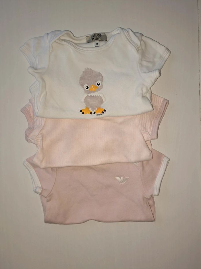 Lot de 3 bodies bébé fille taille naissance