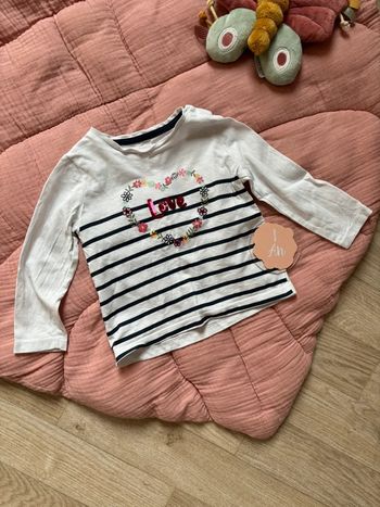 Tee-shirt manche longue marinière