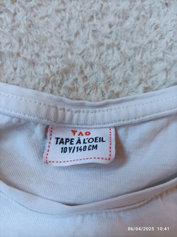 Lot 2 t-shirts 10 ans - photo numéro 4