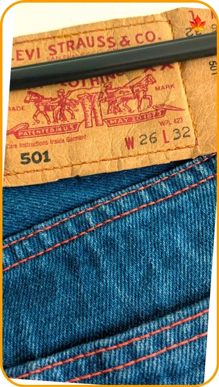 Jeans Levi's 501 homme 36 vintage - photo numéro 5