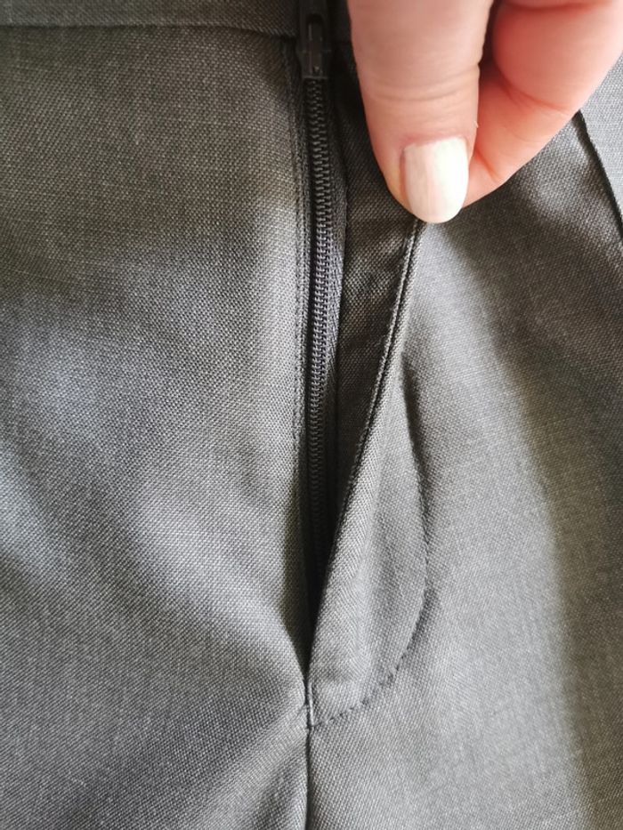 Pantalon gris droit femme Izac - photo numéro 6