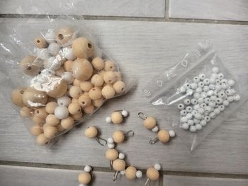 Lot de perles pour création en bois