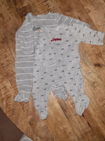 Lot de 2 pyjamas velours 3 mois kiabi