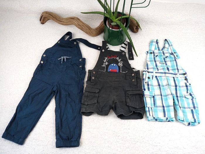 Lot de 2 salopettes 2 ans / 24 mois - photo numéro 3