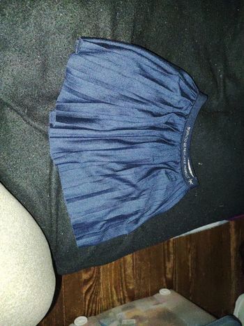 Jupe plissée bleu marine 3 ans