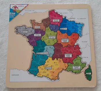 Puzzle bois carte de France