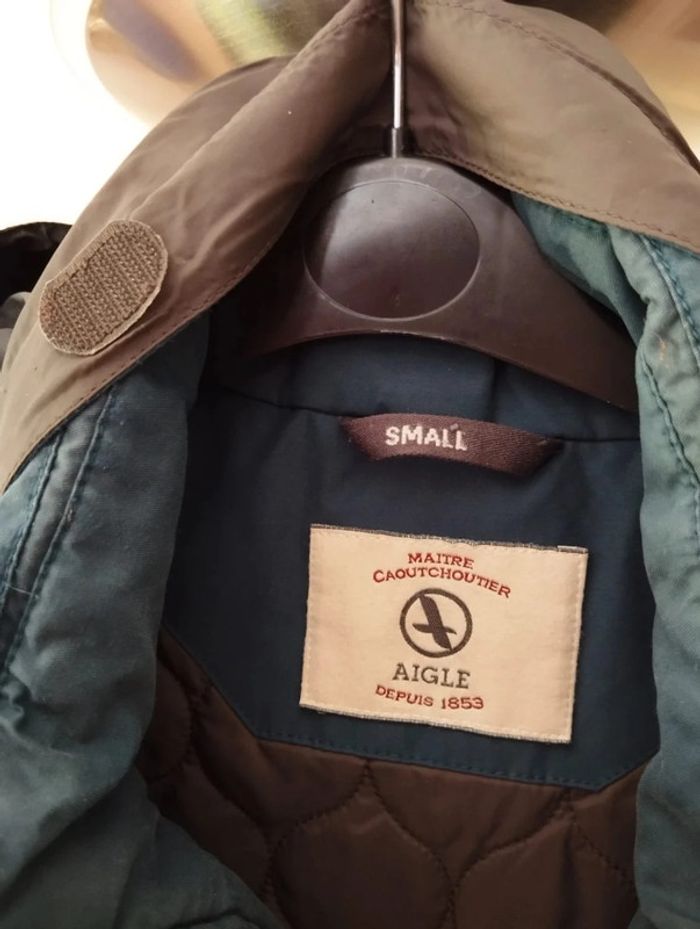 🌿Blouson Bleu Pétrole Unisexe Collection Vintage Aigle Taille 38/40🌿 - photo numéro 12