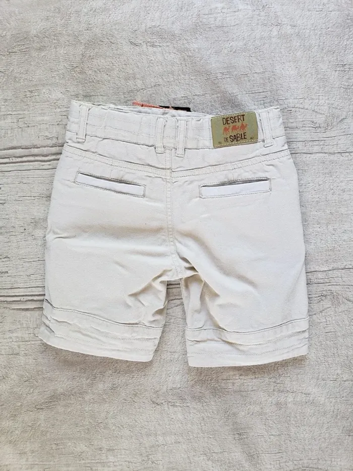 Bermuda Sergent major 3 ans beige clair - photo numéro 2
