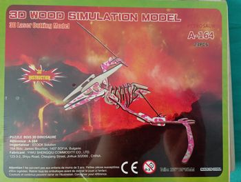 Pterosaur - Puzzle Bois 3D dinosaure