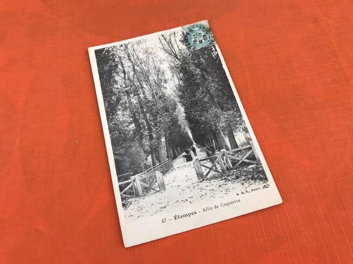 Carte postale ancienne Etampes (Essonne) Allée de Coquerive - photo numéro 2