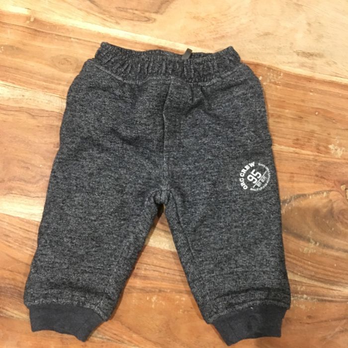 Pantalon épais molleton 9 mois gris chiné