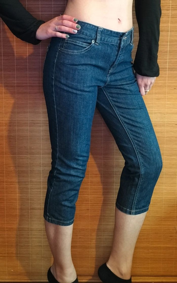 Pantacourt en jeans 3 Suisses Taille 40 - photo numéro 3