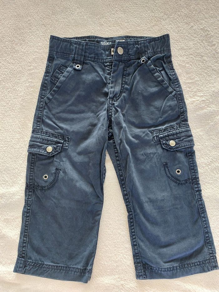 Pantalon cargo bleu marine 24 mois