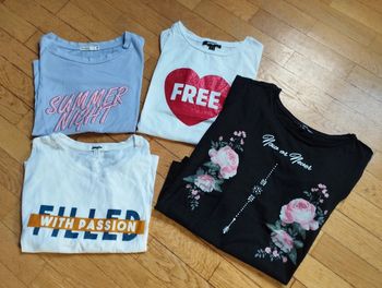 4 tee shirts