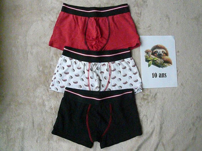 Lot de 3 boxers Taille 10-12 ans (n°6)