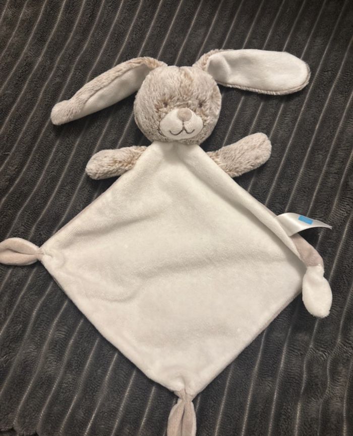 Doudou losange plat lapin tex baby