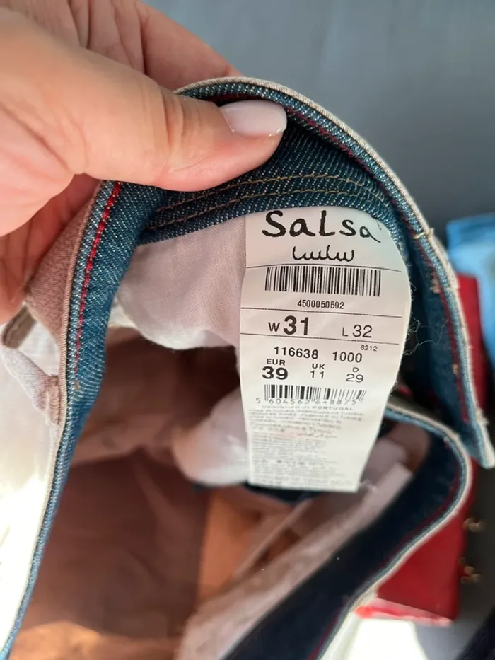 Pantalon beige jean homme salsa slim w31 - photo numéro 4