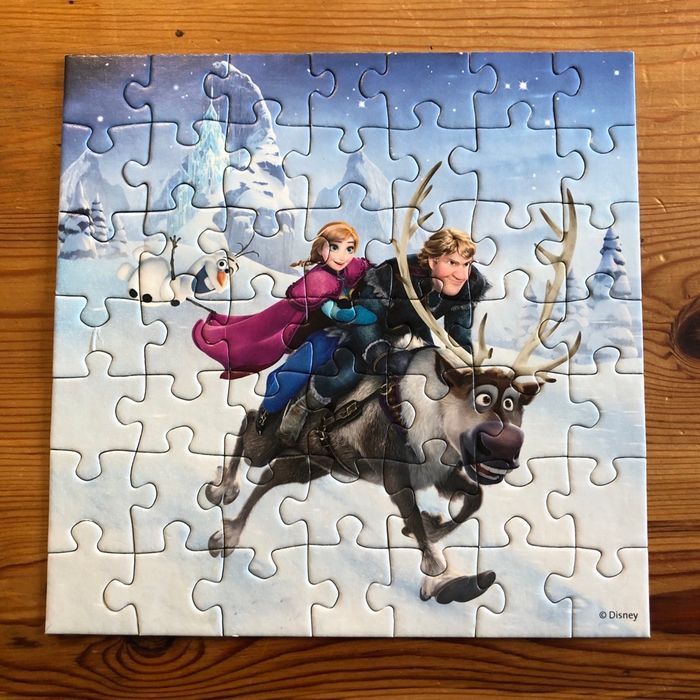 3 puzzles Reine des neiges 49 pièces - photo numéro 3