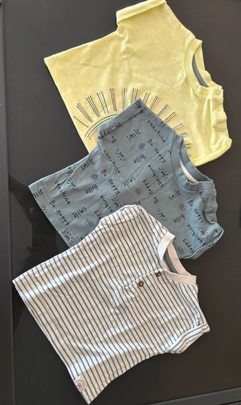 Lot de 3 t-shirts / Taille 3/6 mois