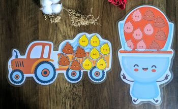 Tableau apprentissage propreté enfant routine toilettes et tracteur