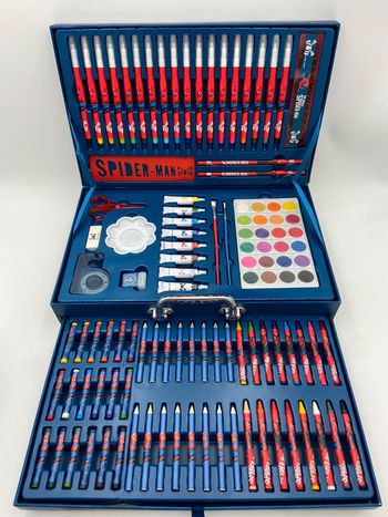 Disney Kit Artistique Deluxe Marvel spider man / feutre / crayon / peinture /
