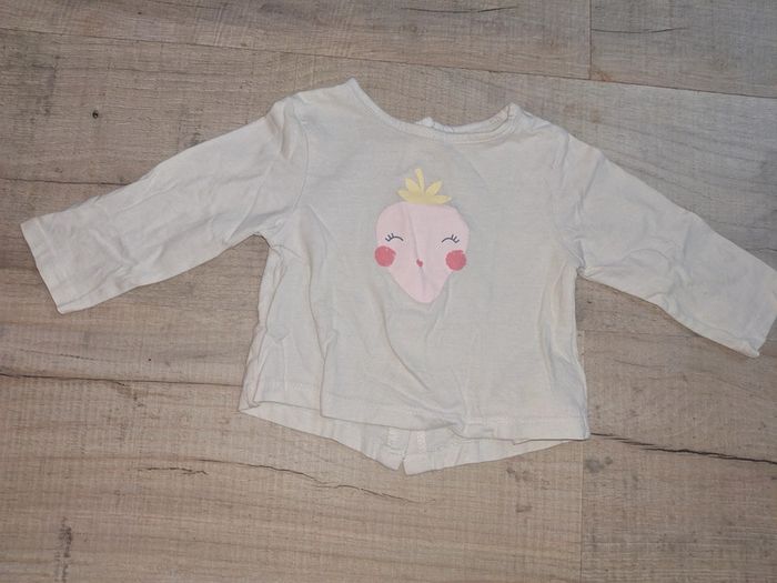 Tee shirt manche longue fille 6 mois