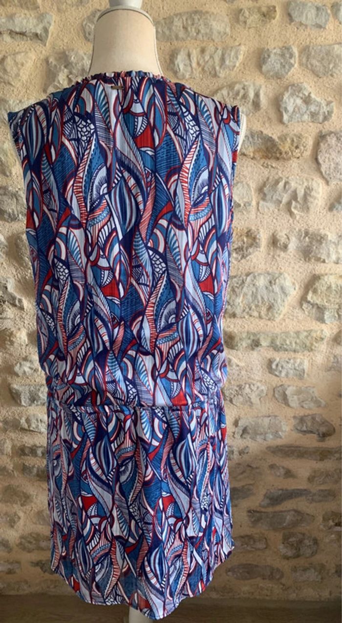 Robe Ikks Bleue Marine et Multicolore T40 - photo numéro 3