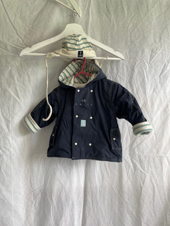 Manteau avec bonnet 6 mois berlingot