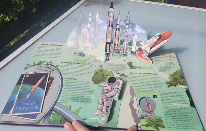 Superbe livre animé Pop-up, tirettes 🚀 Une journée au musée de l'espace 🪐 - photo numéro 8