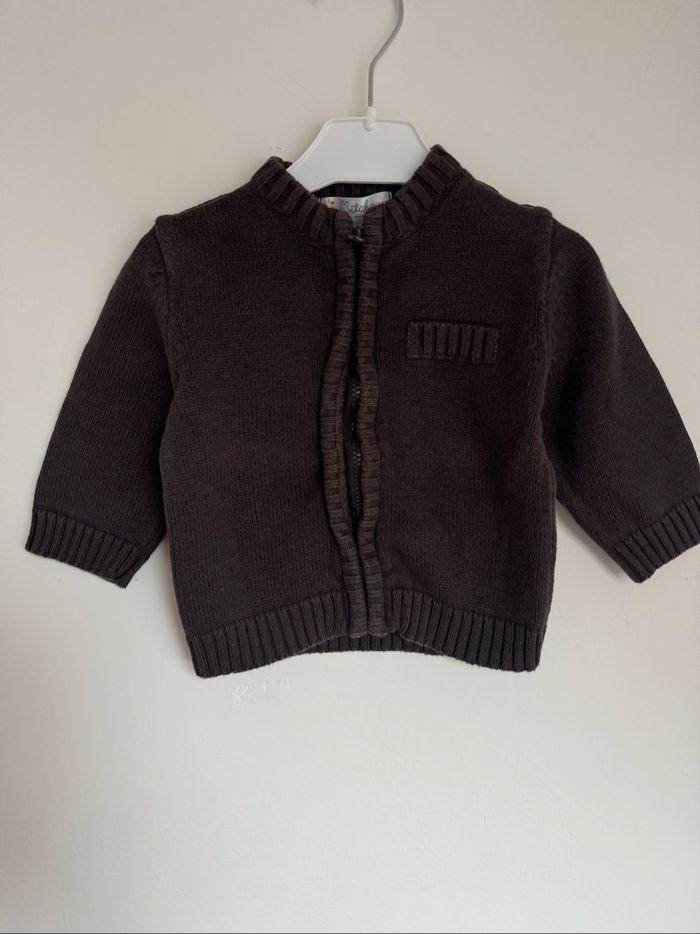 Gilet marron Kitchoun 6 mois très bon état