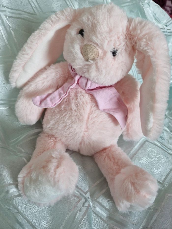Peluche Lapin rose atmosphera