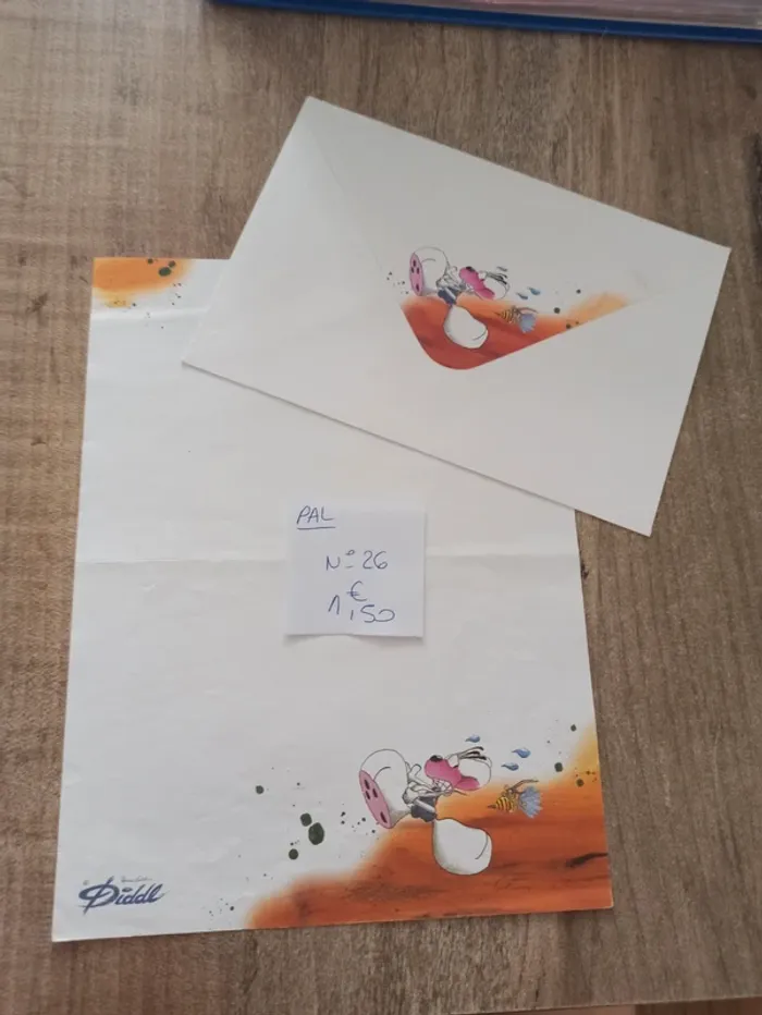Papier à lettre Diddl 26 1,50€