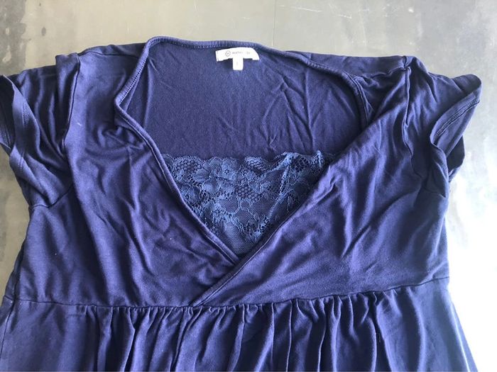 Robe bleue grossesse - photo numéro 2
