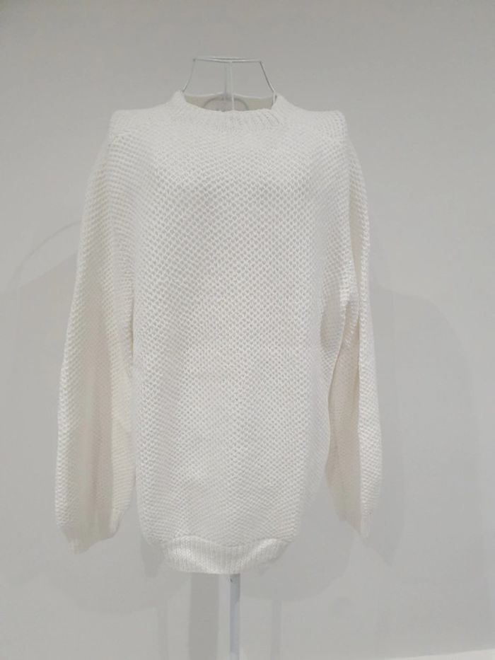 Pull fait main en laine 46/48 - photo numéro 3