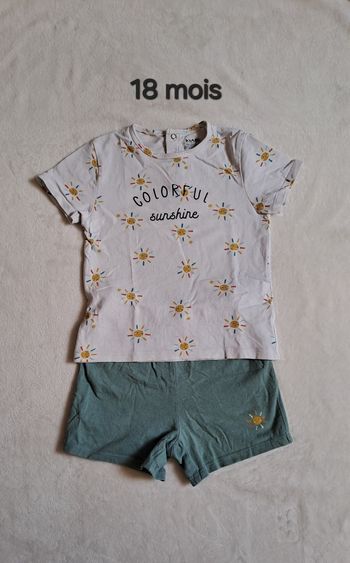 Ensemble short  garçon