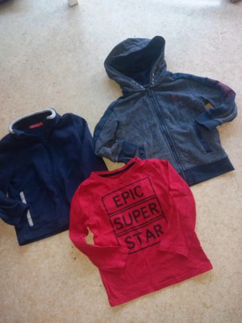 Lot 4ans garçon polaire veste