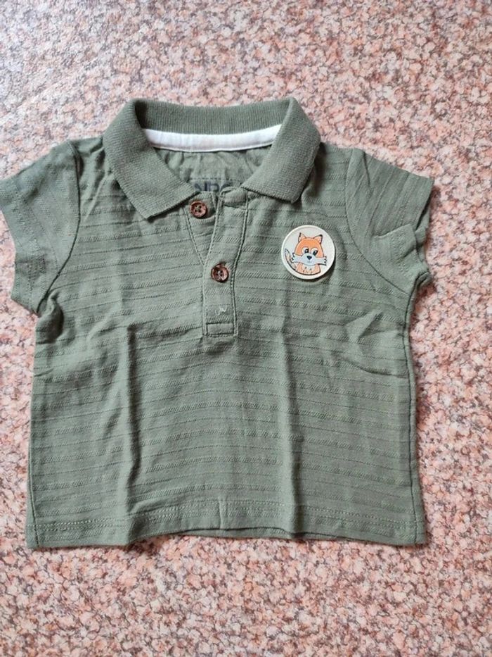 Polo vert kaki